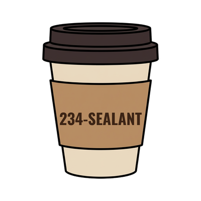 234-SEALANT on a coffee cup