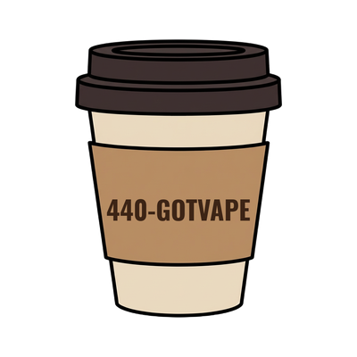 440-GOTVAPE on a coffee cup