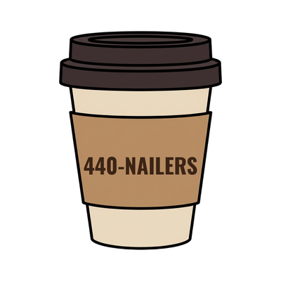 440-NAILERS on a coffee cup